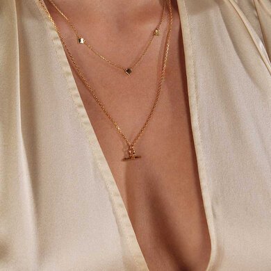 Linda Tahija VALENTINA T-BAR Necklace-accessories-Diahann Boutique