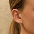 Linda Tahija BLOOM HOOP Earrings - BLACK ONYX