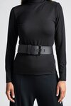 Paula Ryan SQUARED BUCKLE LEATHER BELT(2 Colours)