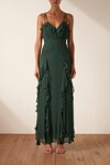 Shona Joy LEONIE DBLE STRAP FRILL MAXI Dress