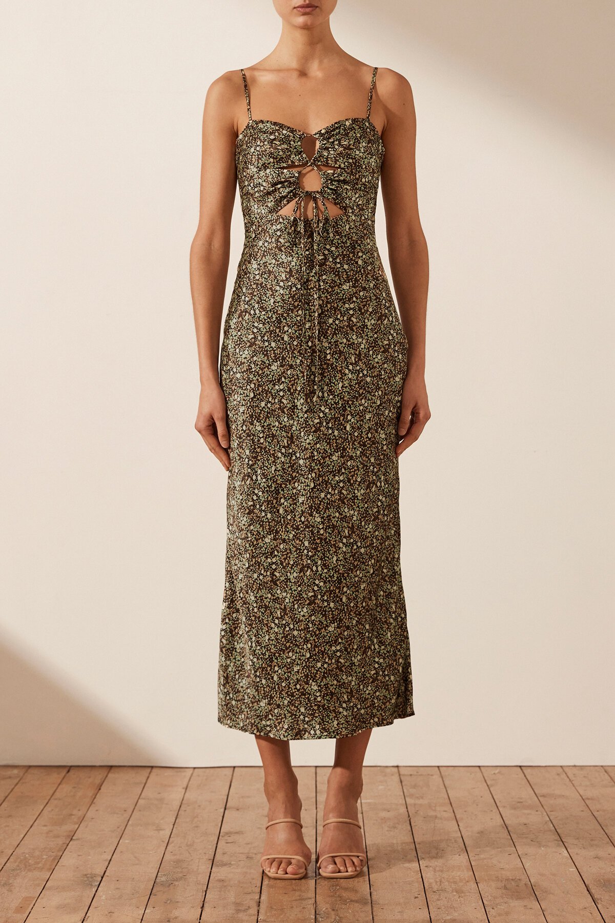 Shona Joy AVRIEL LACE UP MIDI Dress - Dresses : Diahann Boutique - Shona Joy  S23