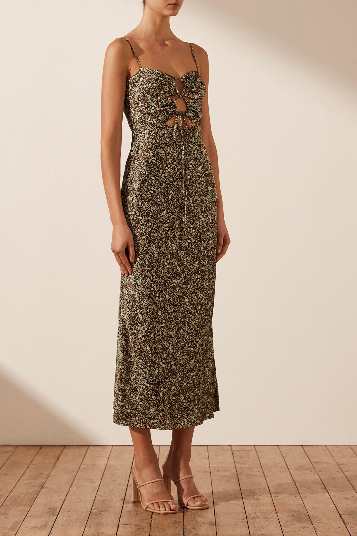 Shona Joy AVRIEL LACE UP MIDI Dress - Dresses : Diahann Boutique - Shona Joy  S23