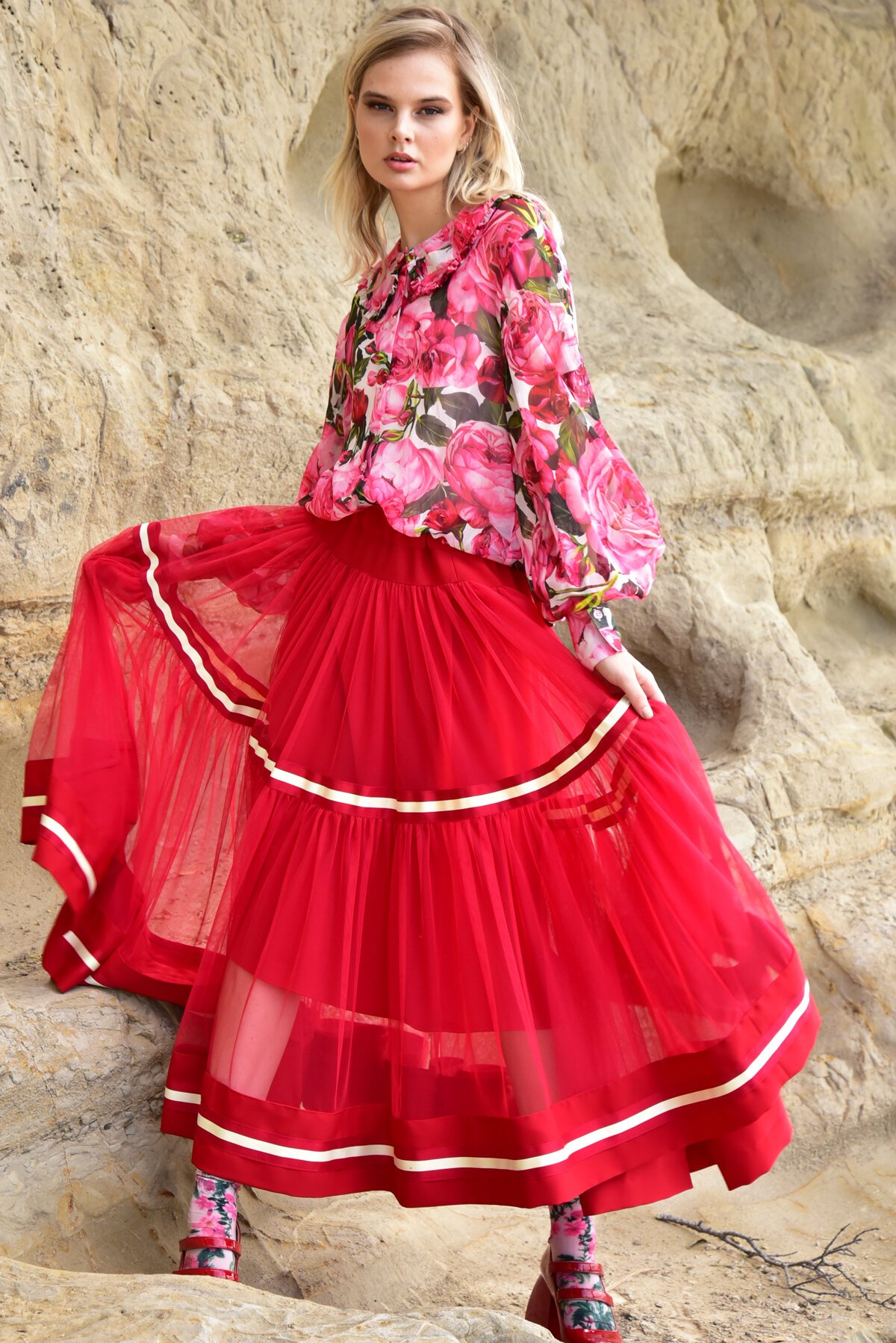 TRELISE COOPER pleated skirt main image 1