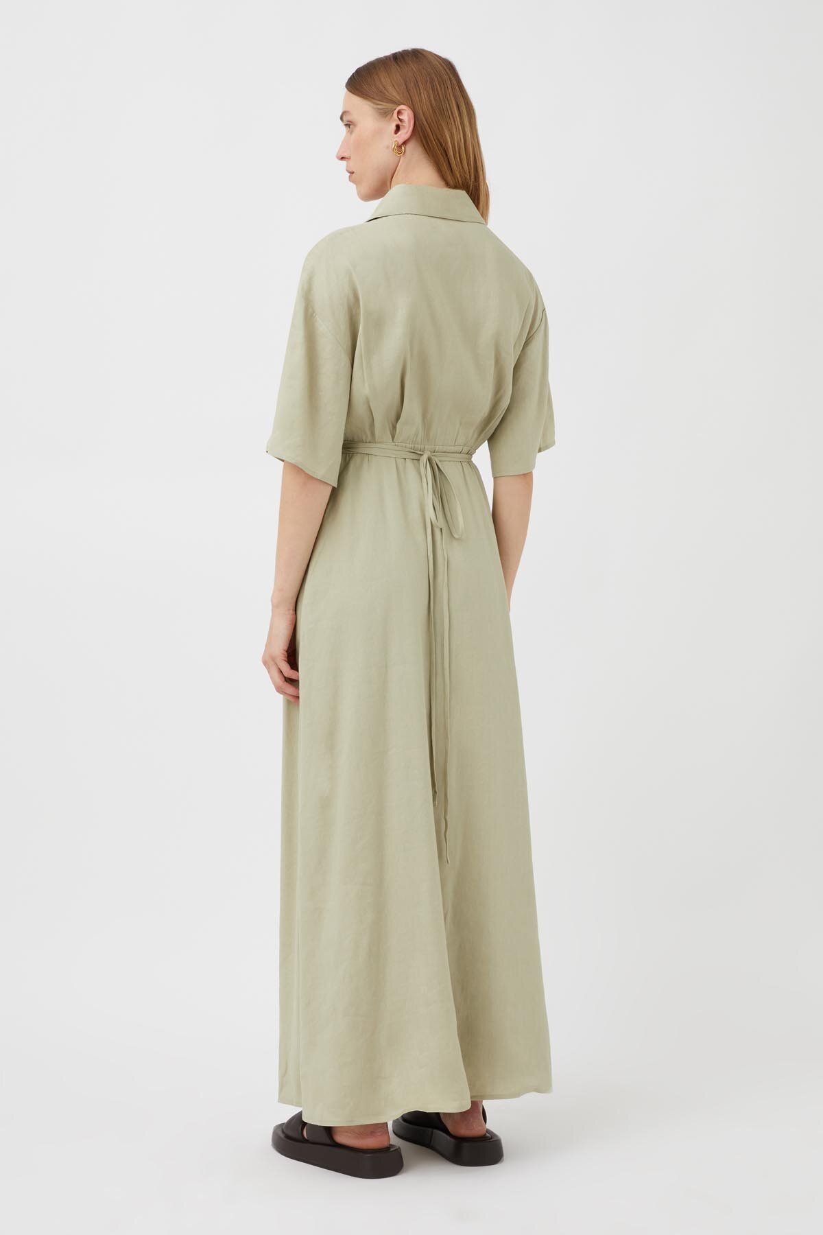 green emerald velvet dress Camilla and Marc Otilia Slip Dress in Jade  Coco  & Lola