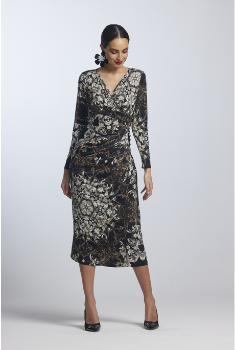 Paula Ryan VENEZIA SIDE GATHERED CROSSOVER Dress - Brand-Paula Ryan ...