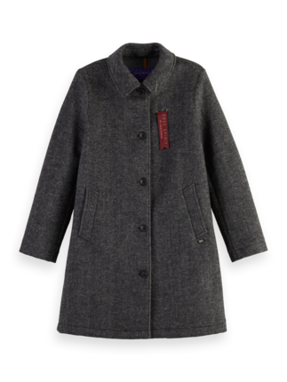 Scotch and Soda WOOL BLEND HERRINGBONE Coat-jackets-and-coats-Diahann Boutique