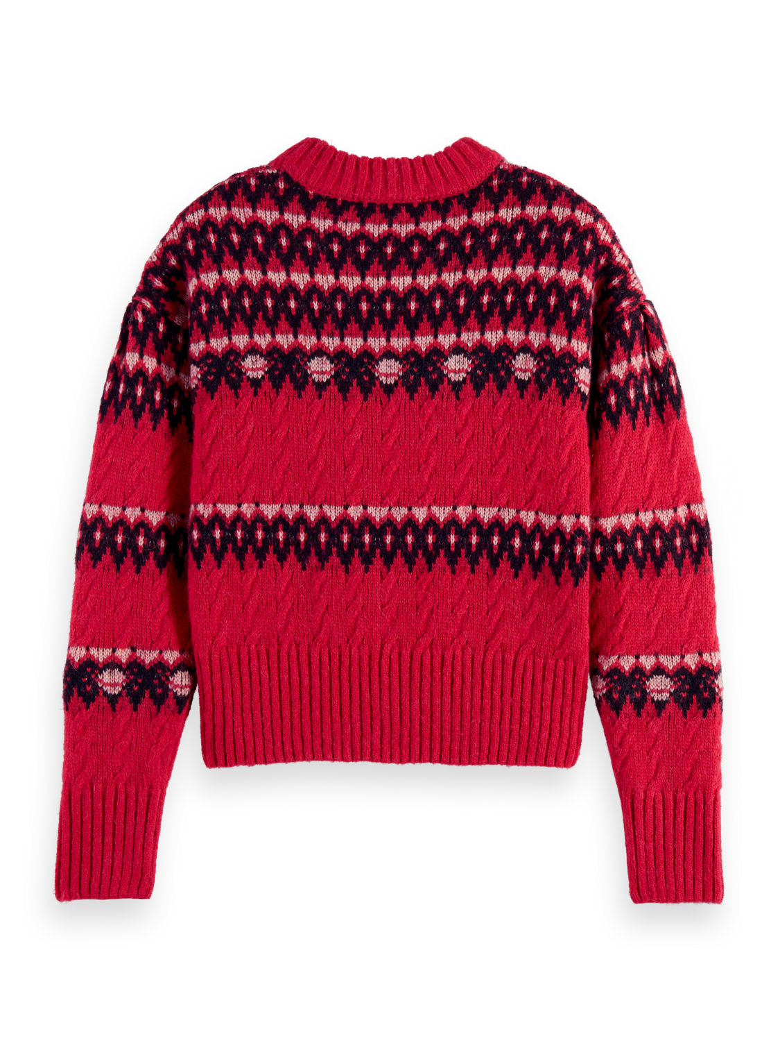 Scotch and Soda FAIR ISLE CABLE KNIT Pullover - Brand-Scotch and Soda ...