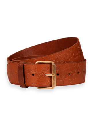 Scotch and Soda DEBOSSED LEATHER Belt-accessories-Diahann Boutique