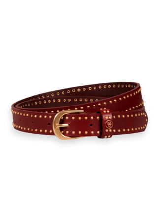Scotch and Soda LEATHER STUD Belt-accessories-Diahann Boutique