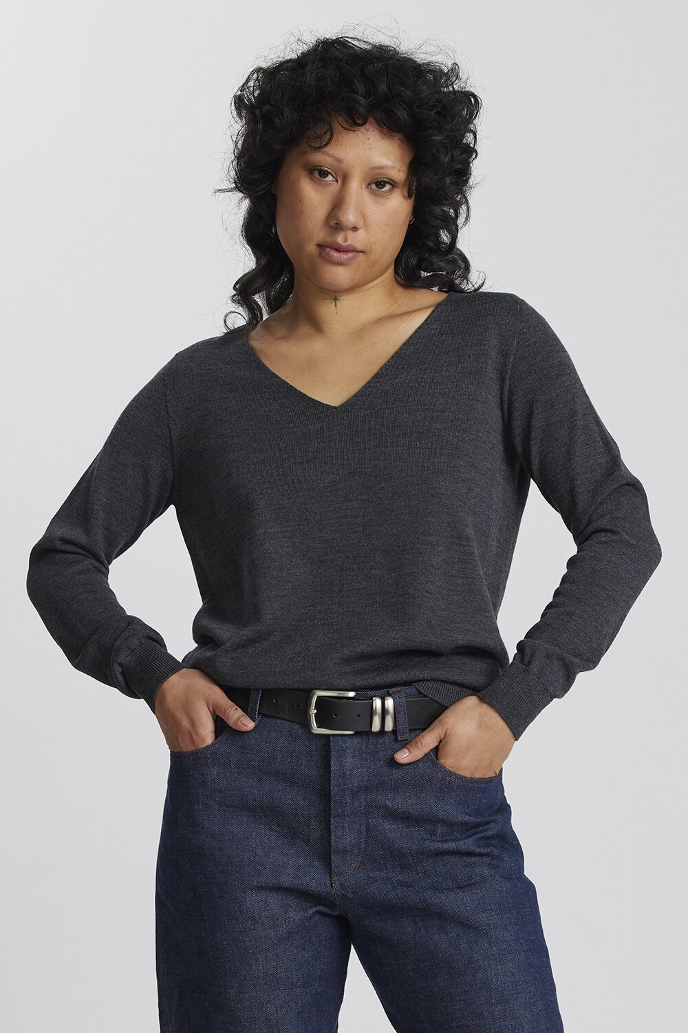 Standard Issue Merino Bargello Skivvy Dress - Oxford