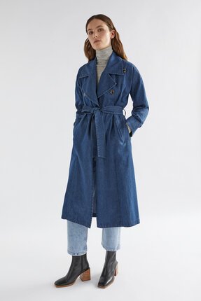 Elk DENIM TRENCH Coat-jackets-and-coats-Diahann Boutique