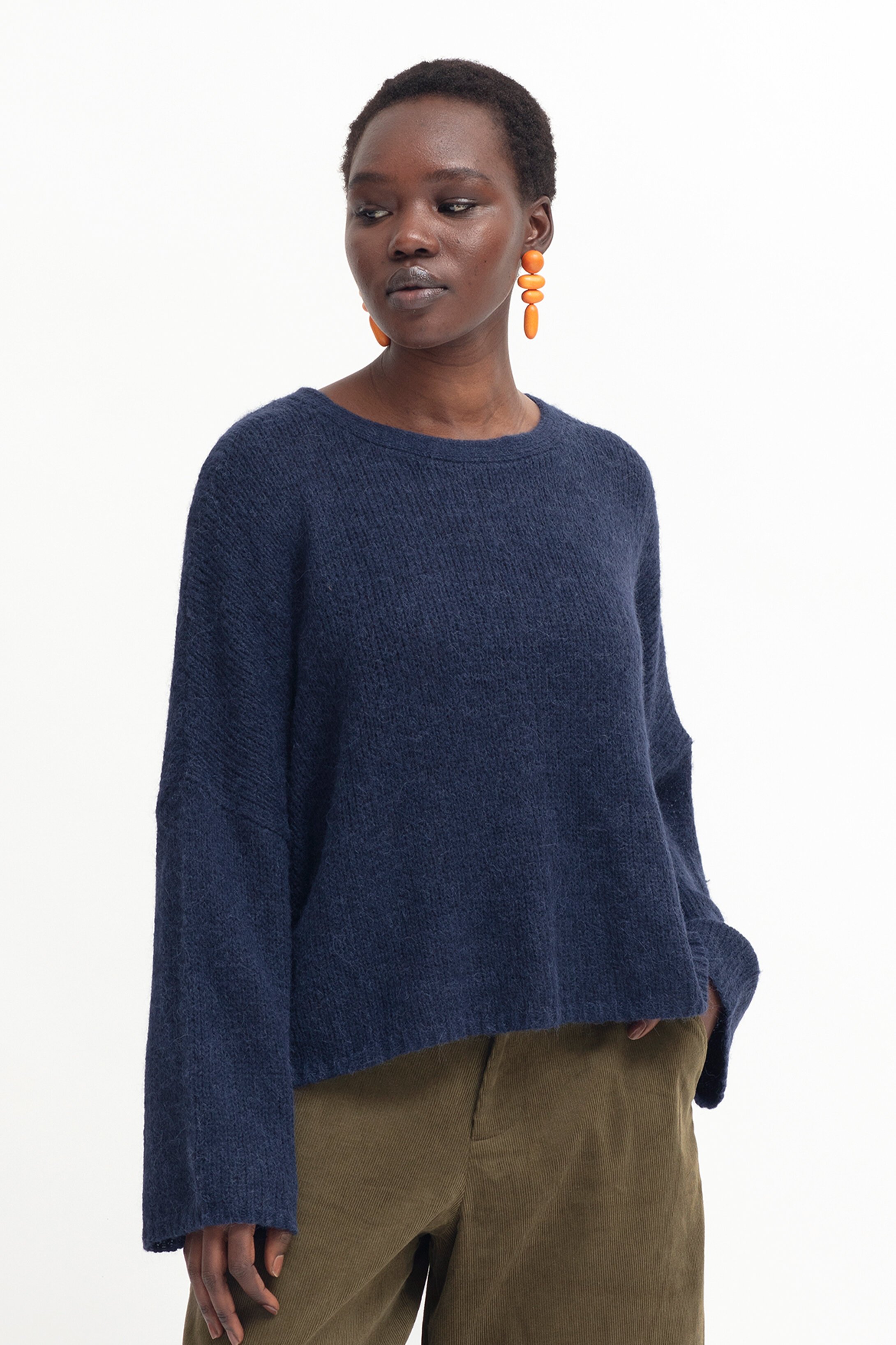 Elk Agna Sweater - Dark Olive