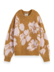 Scotch and Soda BRUSHED ABSTRACT FLORAL Pullover