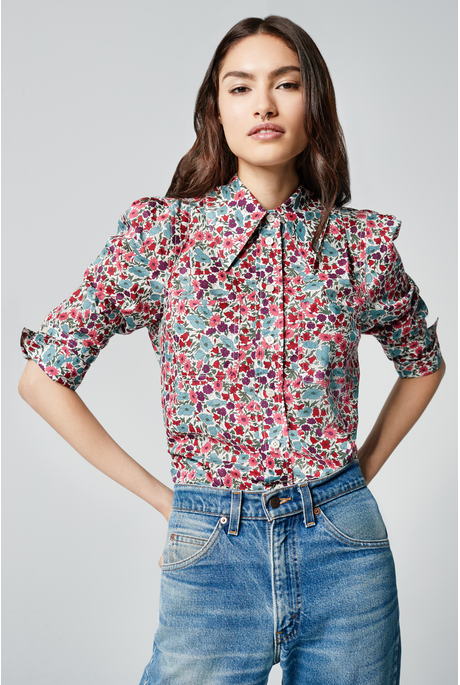 Smythe CROP SLEEVE BOX PLEAT Shirt
