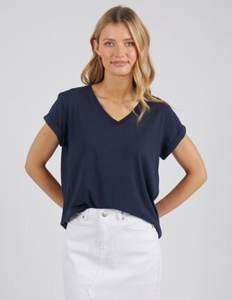 Foxwood MANLY VEE Tee-tops-Diahann Boutique