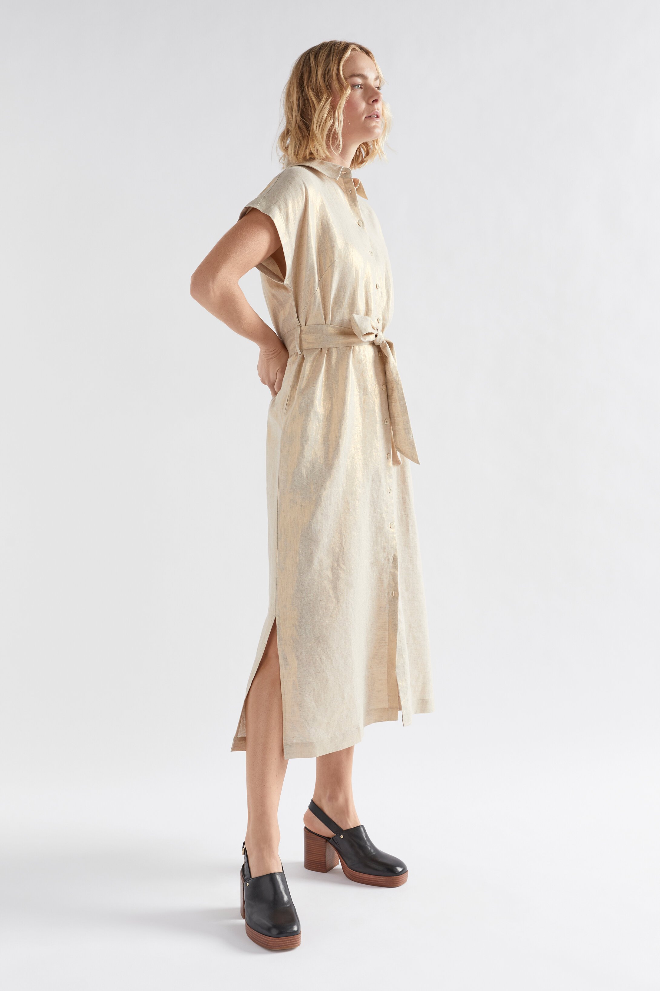 elk linen dress ELK LINEN DRESS