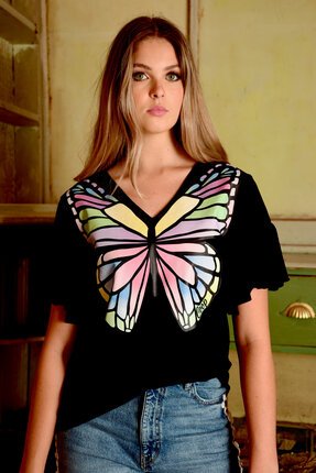 Coop BORN TO BUTTERFLY T-Shirt-tops-Diahann Boutique