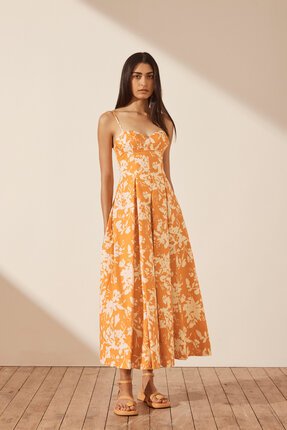Shona Joy MIRELLA PANELLED BUSTIER MIDI Dress-dresses-Diahann Boutique