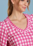 Madly Sweetly CHECKERS Top