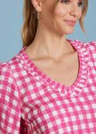 Madly Sweetly CHECKERS Top