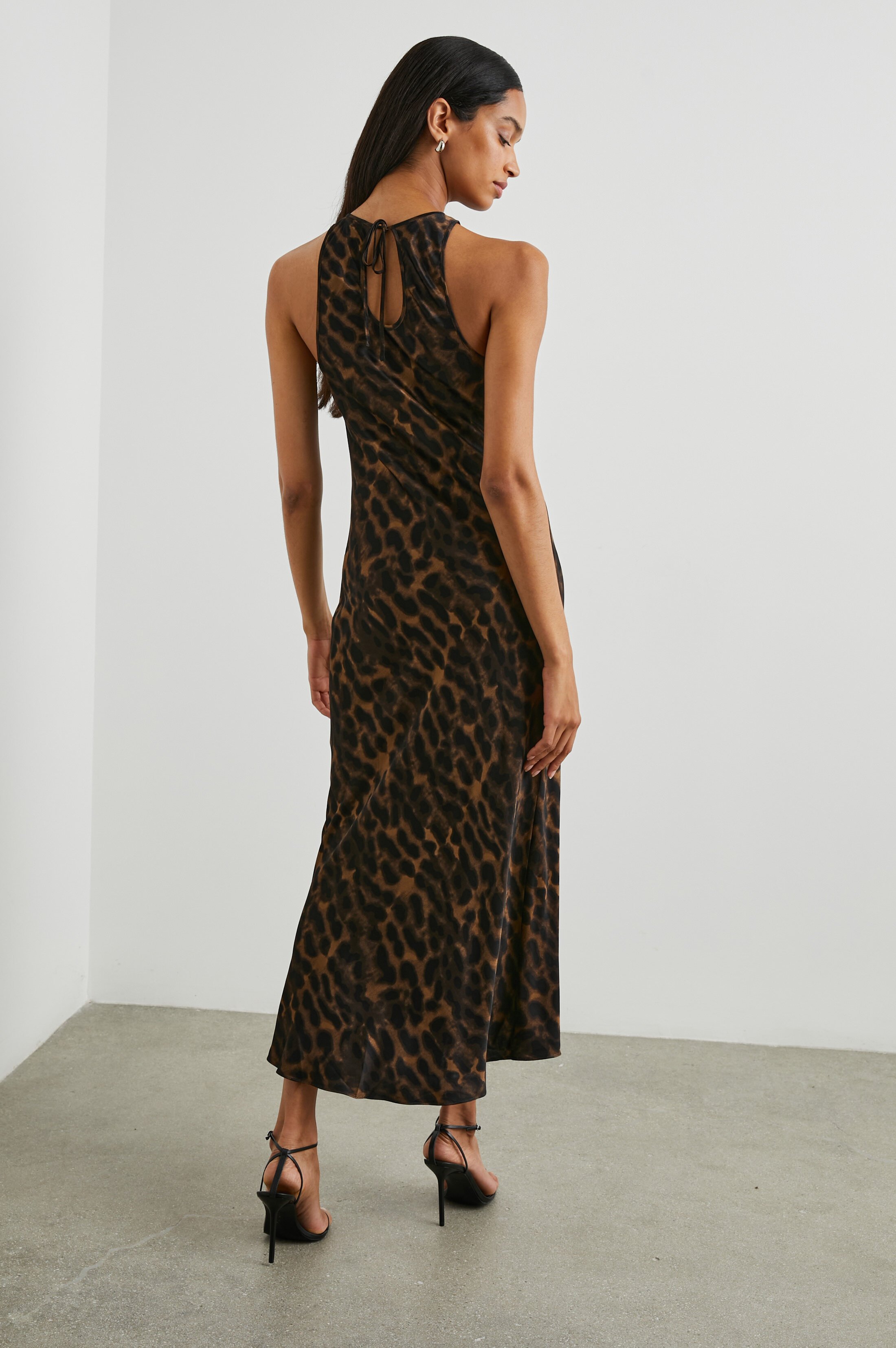 rails solene dress brown Rails Solene Dress In Umber Leopard - 30% Off