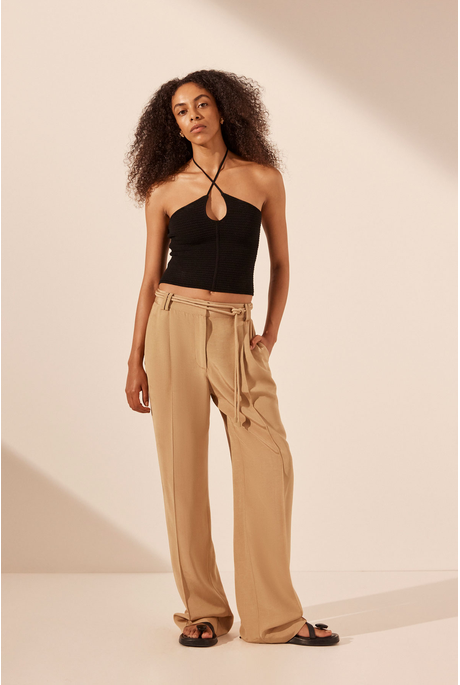 Shona Joy VENTO MID RISE Pant-Sand