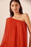 Shona Joy MAYA ONE Shoulder Blouse - Hibiscus