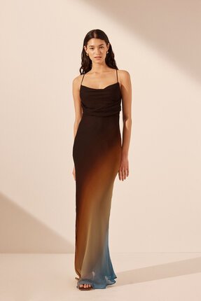Shona Joy Ivana LACE BACK BIAS MAXI Dress-dresses-Diahann Boutique