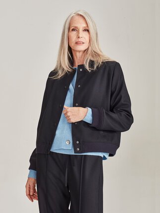 Caroline Sills COHEN WOOL BOMBER Jacket-jackets-and-coats-Diahann Boutique