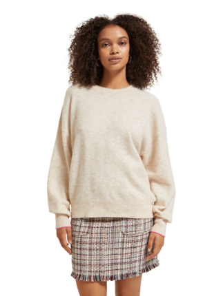 Scotch and Soda FUZZY CREWNECK Pullover-jumpers-Diahann Boutique