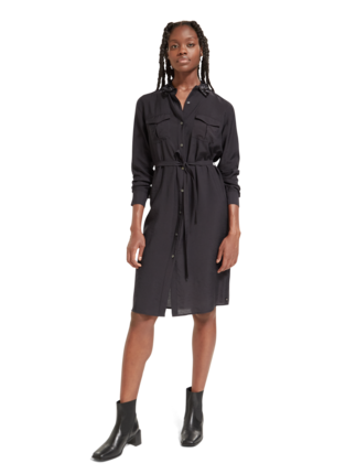 Scotch and Soda BEADED COLLAR MIDI Shirtdress-dresses-Diahann Boutique