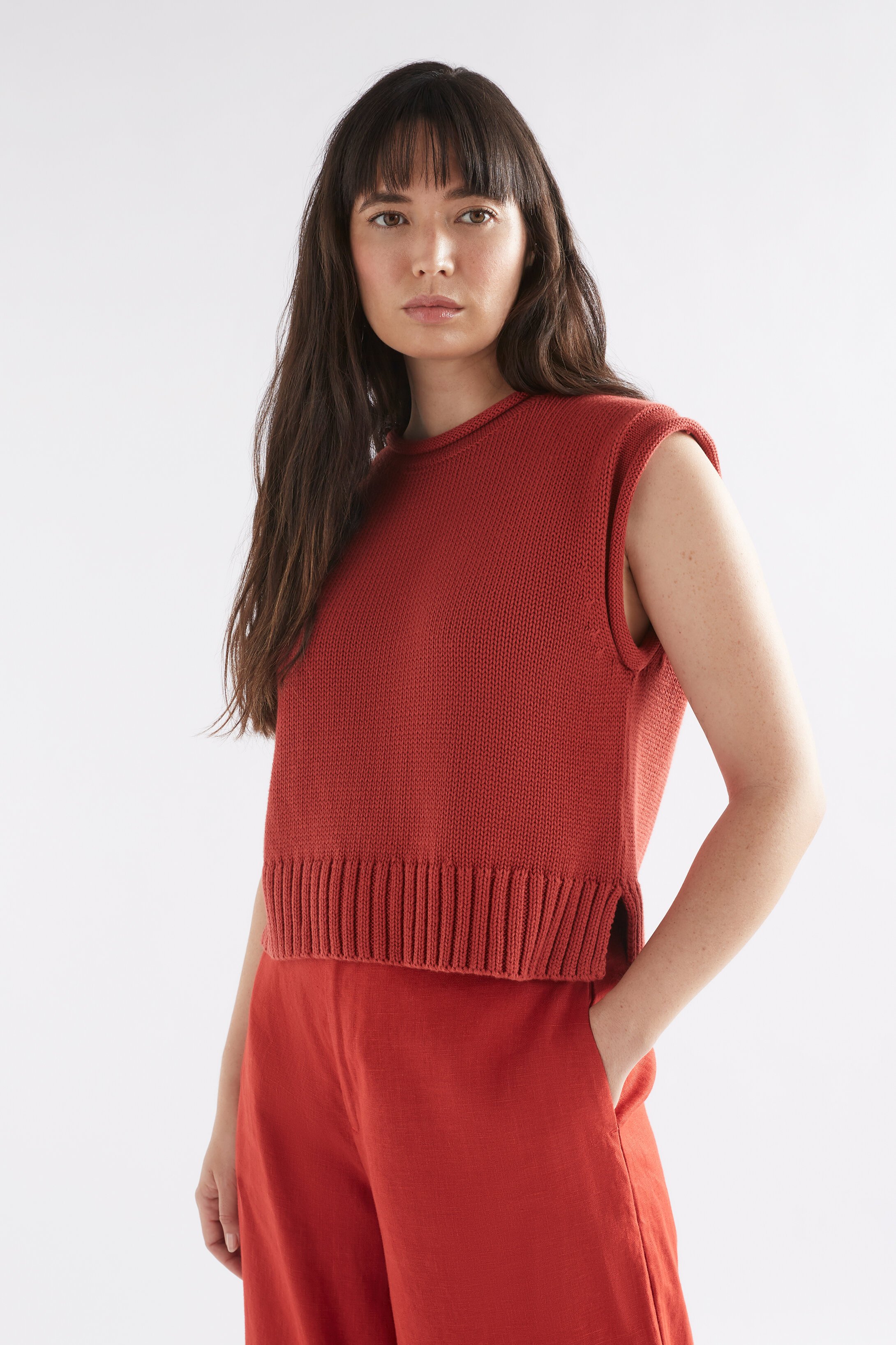 Elk Luft Knit Top - White