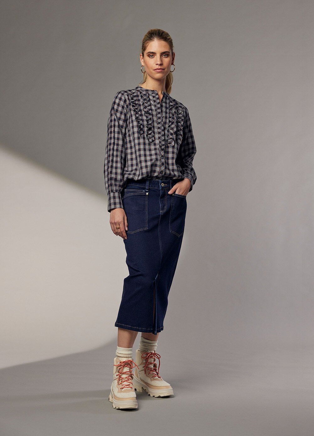 Madly Sweetly - Pleated Midi Skirt