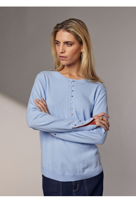 Madly Sweetly KEEPA HENLEY Sweater