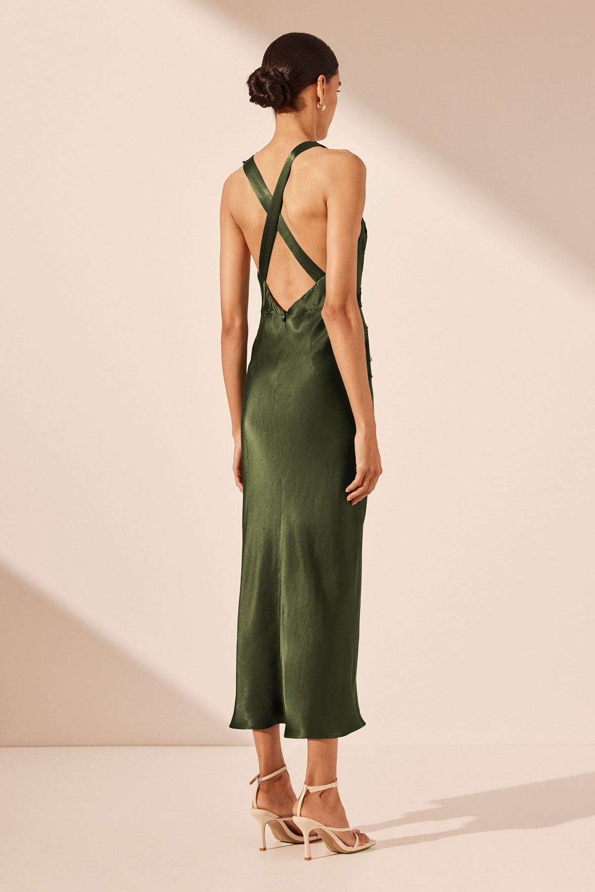 Shona Joy CAMILLE LACE CROSS BACK MIDI Dress - Dresses : Diahann Boutique -  Shona Joy W24
