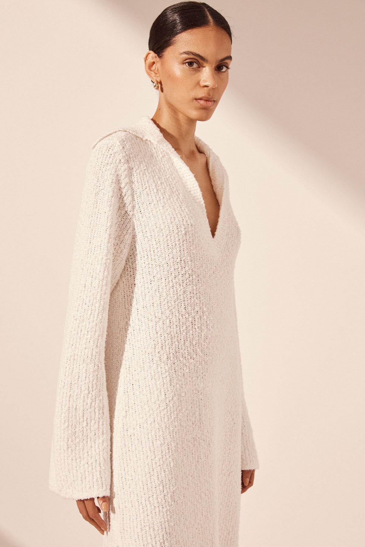 Shona Joy VAIANA LONG SLEEVE POLO MIDI Dress - Dresses : Diahann Boutique - Shona  Joy W24