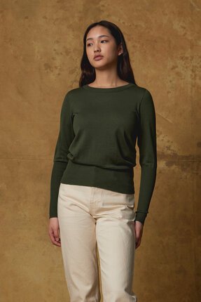 Standard Issue MERINO LONG RIB Sweater-jumpers-Diahann Boutique