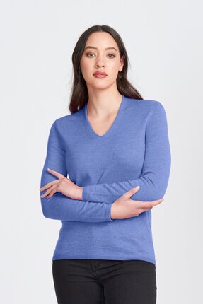 Royal Merino CLASSIC HIGH V Jumper [4 Colours]-jumpers-Diahann Boutique