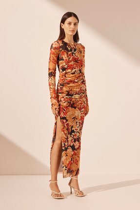 Shona Joy GATHERED MIDI Dress-dresses-Diahann Boutique