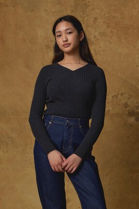 Standard Issue CASHMERE RIB Sweater-jumpers-Diahann Boutique