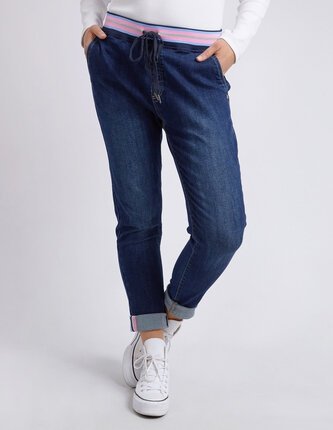 Elm ARIELLE DENIM Jogger-jeans-Diahann Boutique