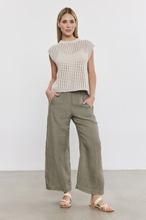 Velvet FRANCIS Linen Pant-pants-Diahann Boutique