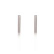 Linda Tahija Bar Stud Earrings - Silver