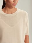 Caroline Sills STEPHEN OPEN KNIT Tee
