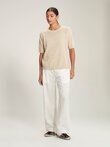 Caroline Sills STEPHEN OPEN KNIT Tee
