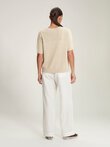 Caroline Sills STEPHEN OPEN KNIT Tee