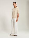 Caroline Sills STEPHEN OPEN KNIT Tee