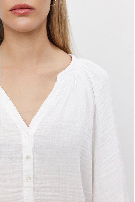 Velvet Sky Lux Gauze T-Shirt - Heather Grey main image 1