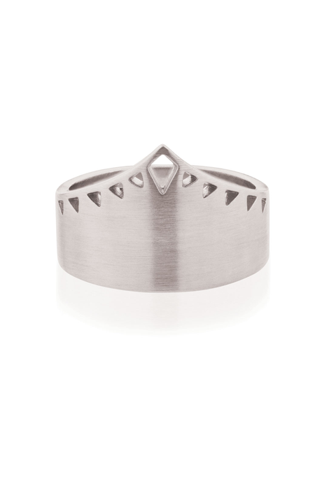 Linda Tahija Shield Ring - Silver