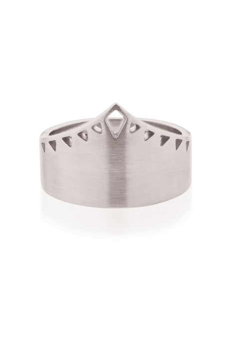 Linda Tahija Shield Ring - Silver